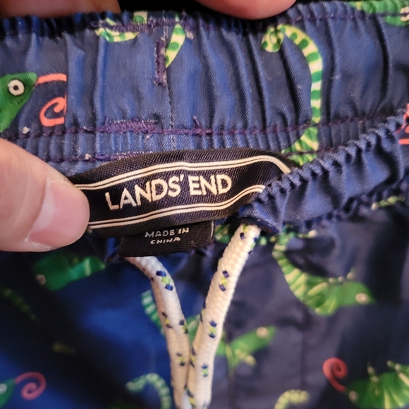 Lands End Boys Swim Shorts and Rashguard - Picture 3 of 5